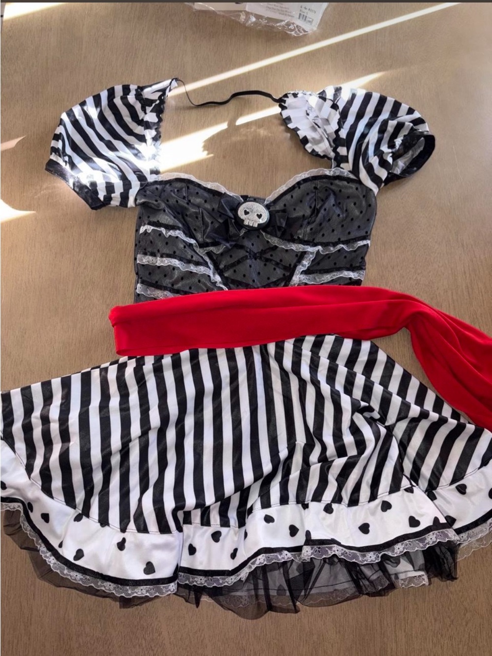 Leg Avenue black & white striped pirate wench costume
